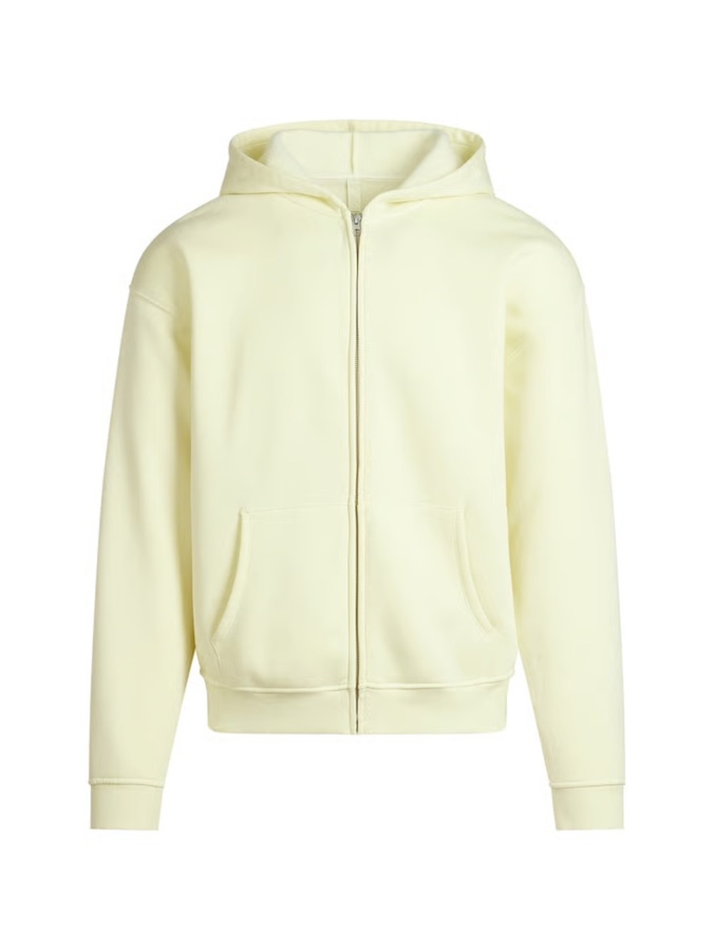 Skims Men's Fleece Lounge Relaxed Zip Up Hoodie | Sulfur | 3X